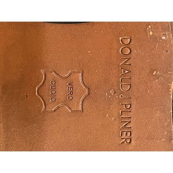 Donald Pliner Womens  Blue Snakeskin and Leather Ankle Boots - Picture 8 of 10